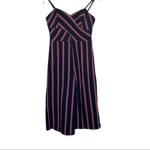 See you Monday striped cropped jumpsuit romper size small - Picture 4 of 10